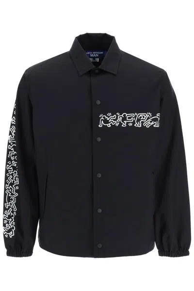 Junya Watanabe Keith Haring Overshirt Jacket In Nero