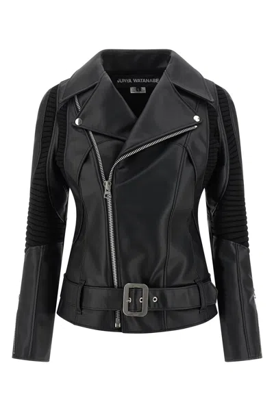 Junya Watanabe Jacke Mit Gestricktem Einsatz In Black