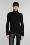 Junya Watanabe Ribbed Wool Turtle-neck Sweater In Black