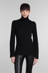 Junya Watanabe Ribbed Wool Turtle-neck Sweater In Black