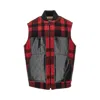 Junya Watanabe Mackinaw Wool And Leather Vest In Red