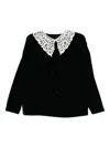 Junya Watanabe Lace-embellished Top In Black
