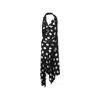 Junya Watanabe Polka Dot Halter Midi Dress Asymmetric Lace In Multi