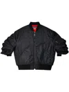 Junya Watanabe Rolled Sleeves Bomber Jacket In Black