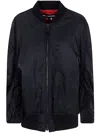 Junya Watanabe Rolled-sleeves Bomber Jacket In Black