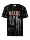 Junya Watanabe Acdc Band Logo Graphic Print T-shirt In Black