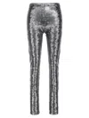 Junya Watanabe Metallic High Waist Slim Fit Leggings In Gray