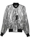 Junya Watanabe Casual Jacket With Elasticated Hem And Metallic Finish In Silver