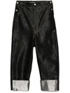 Junya Watanabe Belt Loops Casual Pants In Black