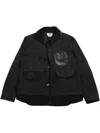 Junya Watanabe Oakley Reversible Zip-up Jacket In Black