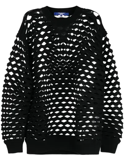 JUNYA WATANABE LASER CUT-DETAIL CREW-NECK JUMPER