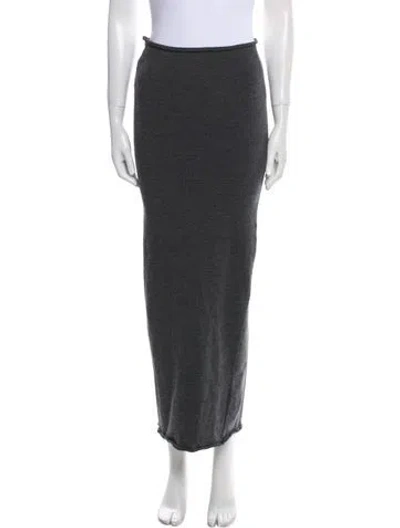 Pre-owned Junya Watanabe Late 2000's - Early 2010's Midi Length Skirt In Gray