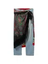 Junya Watanabe Layer Denim Pants In Blue