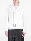 Junya Watanabe Biker Jacket In White Polyester