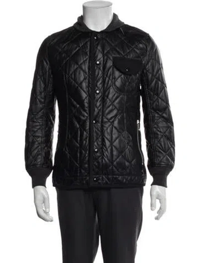 Pre-owned Junya Watanabe Leather Jacket In Black