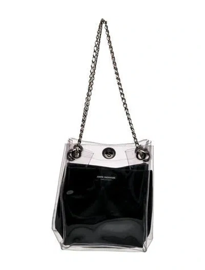 Pre-owned Junya Watanabe Leather Shoulder Bag In Black