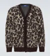 Junya Watanabe Leopard-print Jacquard Cardigan In Black