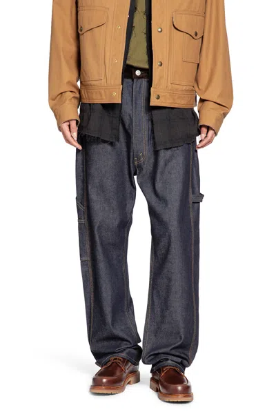 Junya Watanabe Levi's Collaboration Straight Jeans In Blue