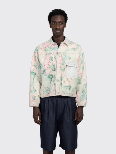 Junya Watanabe Levi's Roses Type 1 Jacket In Neutral
