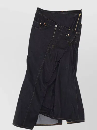 JUNYA WATANABE LEVI'S SKIRT WITH BACK SLIT AND BELT LOOPS