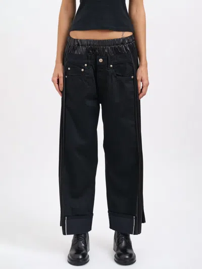 Junya Watanabe Levi's X Watanabe Pleated Denim Pants In Black