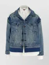 Junya Watanabe Double-layer Denim Front Shirt Jacket In Blue