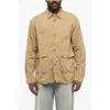 Junya Watanabe Linen Blend Multipocketed Overshirt In Brown