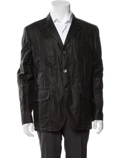 Pre-owned Junya Watanabe Linen Utility Jacket In Gray