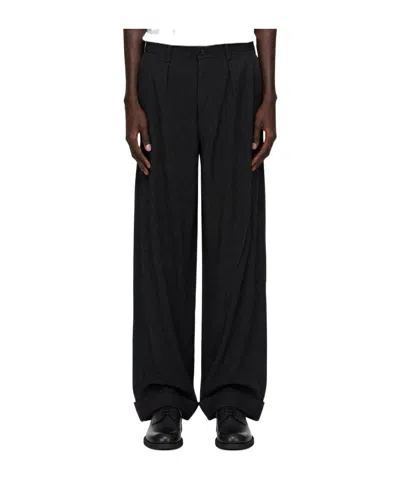 Junya Watanabe Logo Casual Pants In Black