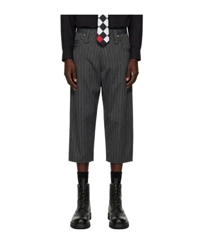 Junya Watanabe Logo Casual Pants In Gray