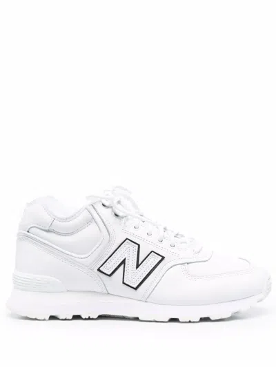 Junya Watanabe Logo-patch Low-top Leather Sneakers In White