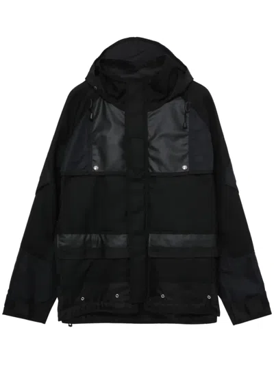 Junya Watanabe Logo-print Hooded Jacket In Black