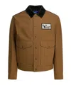 Junya Watanabe Logo Snap Button Casual Jacket In Brown