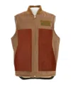 Junya Watanabe Multicolor Cotton And Wool Sleeveless Jacket In White