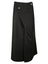 Junya Watanabe Long Folded Skirt In Black