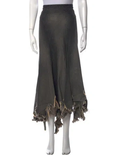 Pre-owned Junya Watanabe Long Skirt In Grey