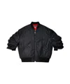 Junya Watanabe Rolled-sleeves Bomber Jacket In Black