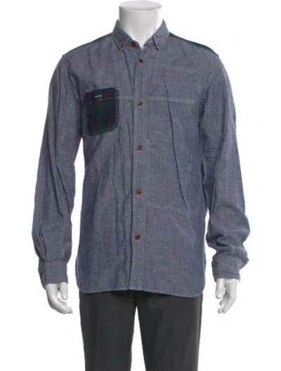 Pre-owned Junya Watanabe Long Sleeve Denim Shirt In Blue