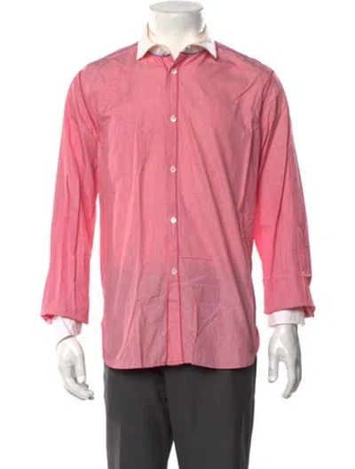 Pre-owned Junya Watanabe Long Sleeve Dress Shirt In Red