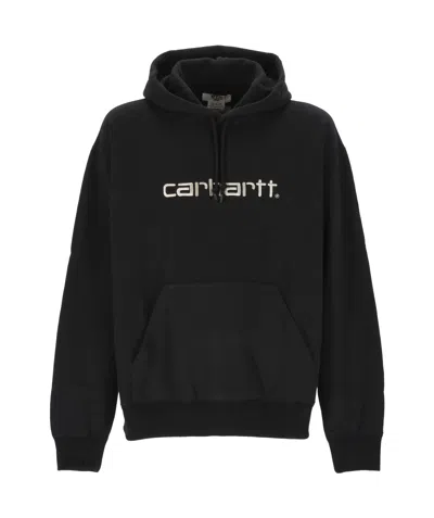JUNYA WATANABE LOGO-EMBROIDERED HOODIE
