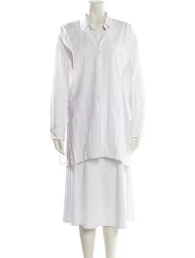 Pre-owned Junya Watanabe Long Sleeve Tunic In White