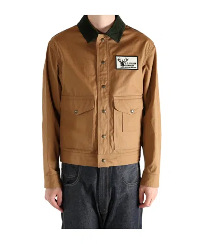 Junya Watanabe Cotton Oxford X Wool Nylon Check Filson Jacket In Neutral