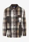 Junya Watanabe Long-sleeved Checked Shirt In Multicolor