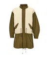 Junya Watanabe X Richmond Knitwear Panelled Parka In Brown