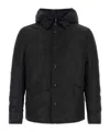 Junya Watanabe Long-sleeved Hooded Jacket In Black