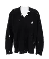 Junya Watanabe Wool Knit Blend Pullover In Black