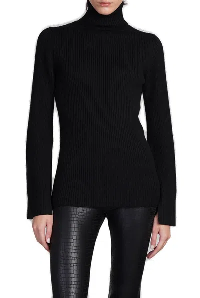 JUNYA WATANABE LONG-SLEEVED RIBBED TURTLENECK TOP