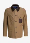 Junya Watanabe Asymmetric Chest Pocket Casual Jacket In Brown