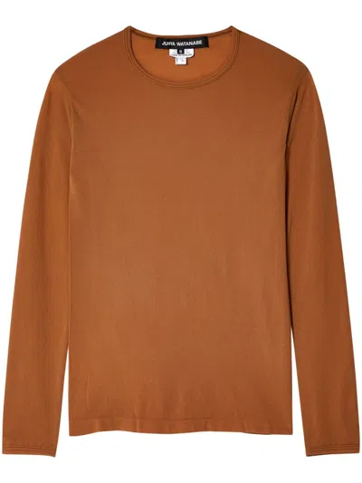 Junya Watanabe Long-sleeve T-shirt In Brown