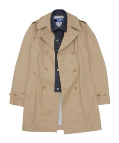 Junya Watanabe Long-sleeved Trench Coat In Brown